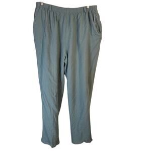 Alfred Dunner 18W Wool Sage Green Pants [0376]